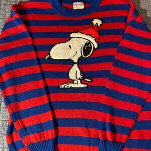 Peanuts Snoopy Ugly Christmas Sweater EUC Large L